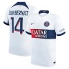 Original Fußballtrikot Paris Saint-Germain Juan Bernat 14 Auswärtstrikot 2023-24 Für Herren